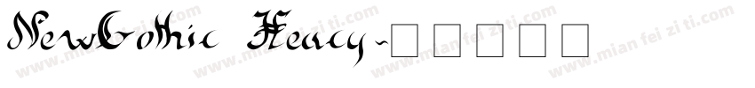 NewGothic Heacy字体转换